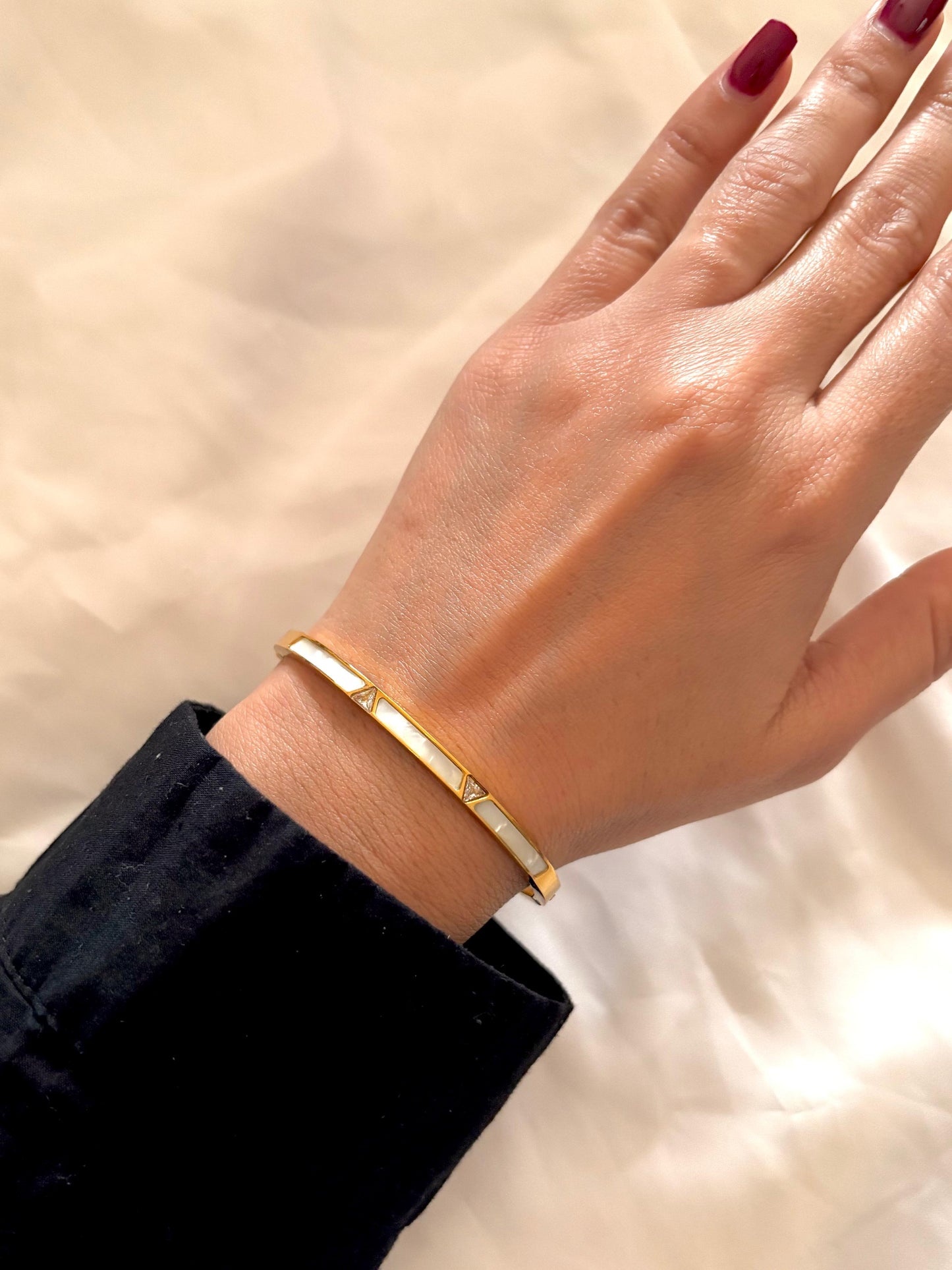 White Inlay Bracelet