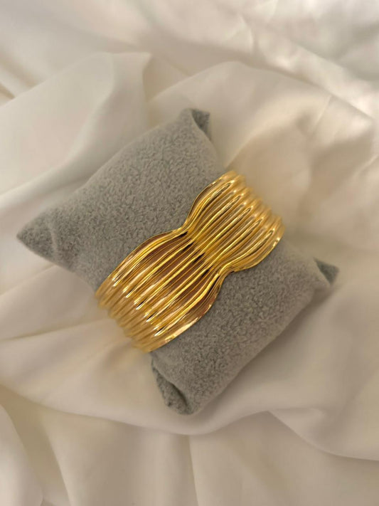 Multi-Line Cuff Bracelet