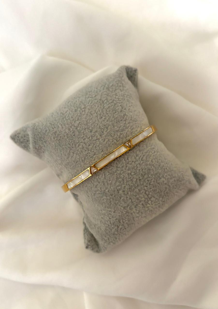 White Inlay Bracelet