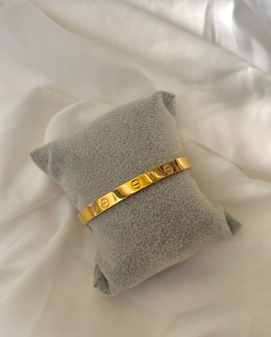 Gold-Tone Band Bracelet