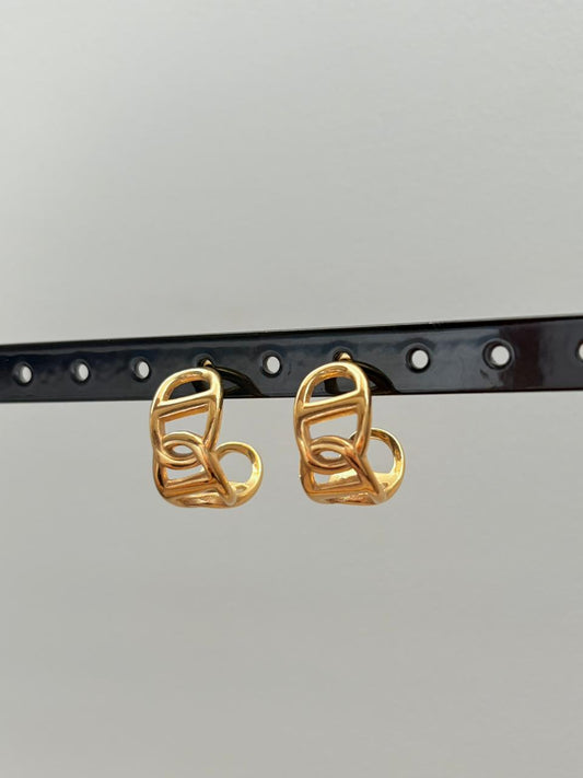 Abstract Loop Earrings