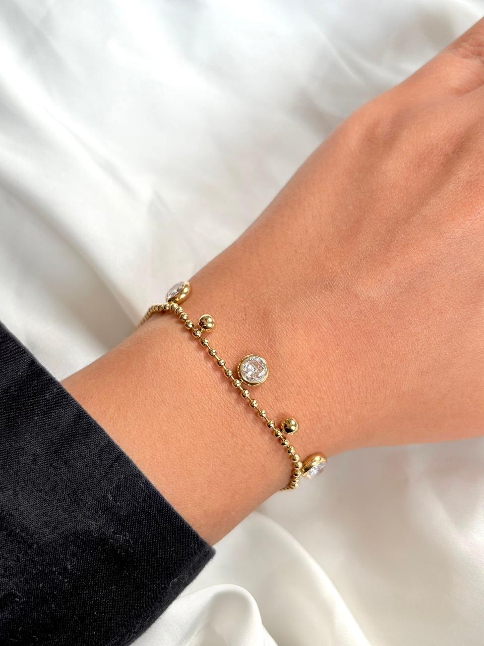 Gold Horizon Station Bracelet