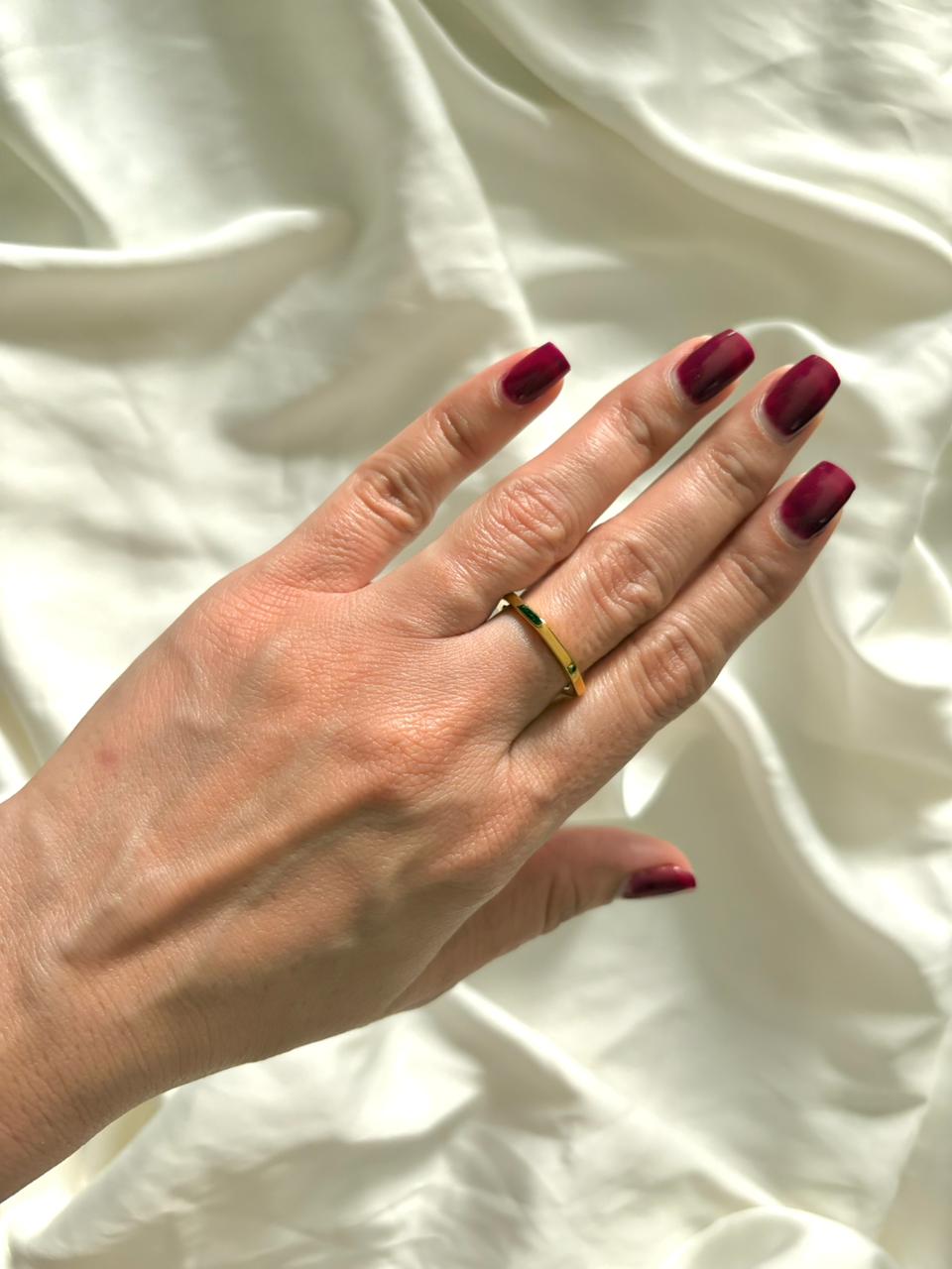 Classic Gold Polygon Ring